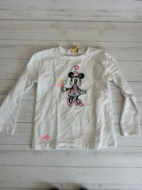 Lilly Pulitzer White Kids' Long-Sleeve Minnie Mouse sweatshirt